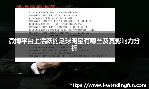 微博平台上活跃的足球明星有哪些及其影响力分析